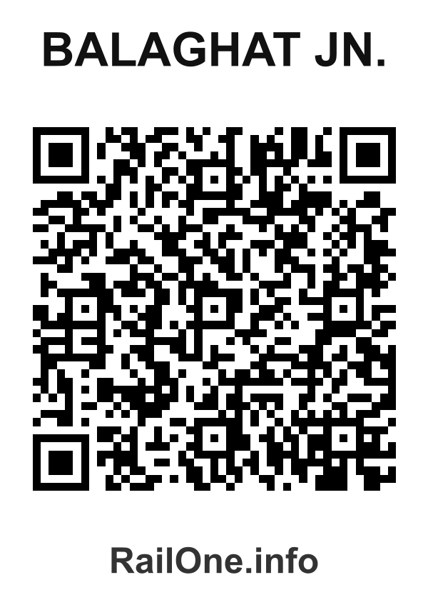 RailOne QR Code for Balaghat Jn. station