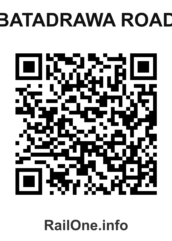 RailOne QR Code for Batadrawa Road station
