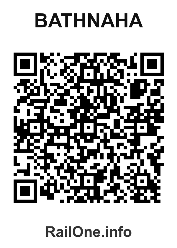 RailOne QR Code for Bathnaha station