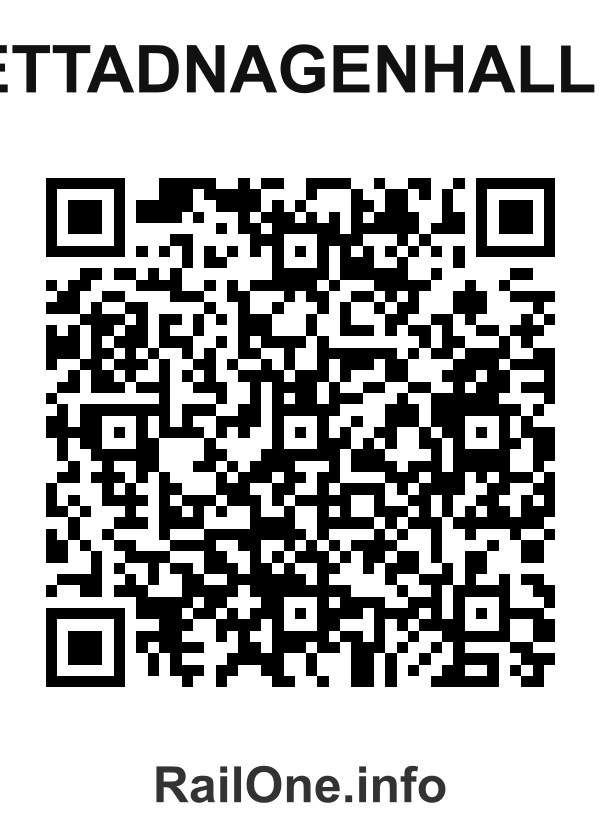 RailOne QR Code for Bettadnagenhalli H station