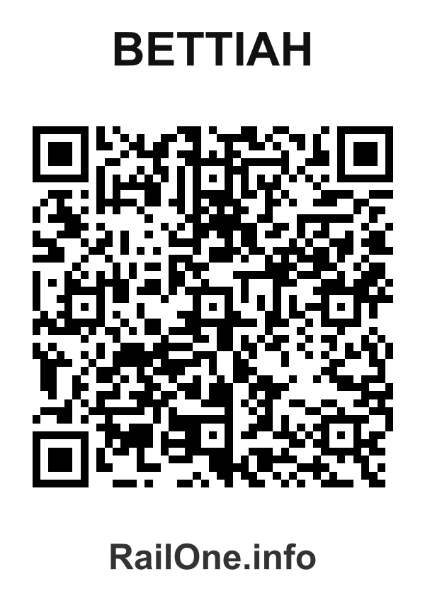 RailOne QR Code for Bettiah station