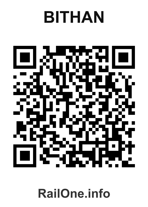 RailOne QR Code for Bithan station