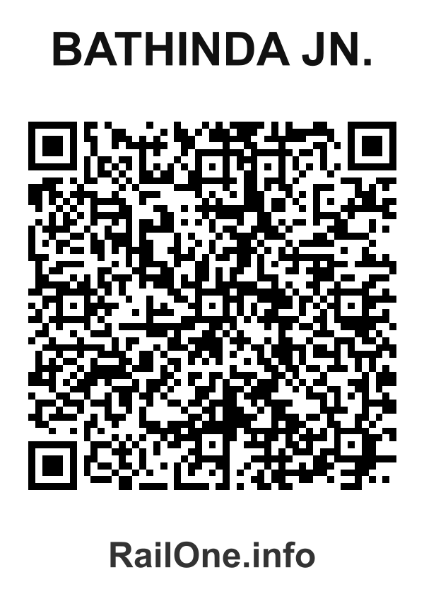 RailOne QR Code for Bathinda Jn. station
