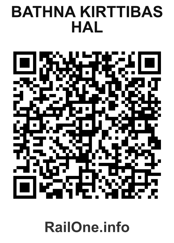 RailOne QR Code for Bathna Kirttibas Hal station