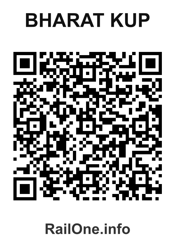 RailOne QR Code for Bharat Kup station