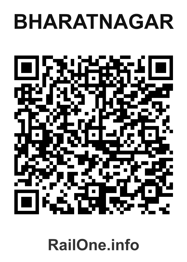 RailOne QR Code for Bharatnagar station