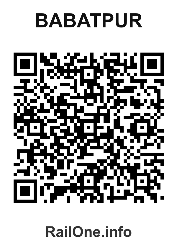 RailOne QR Code for Babatpur station