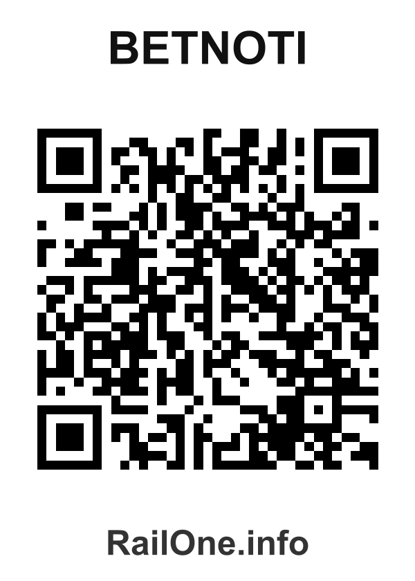 RailOne QR Code for Betnoti station