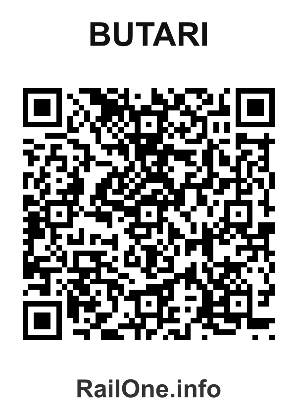 RailOne QR Code for Butari station