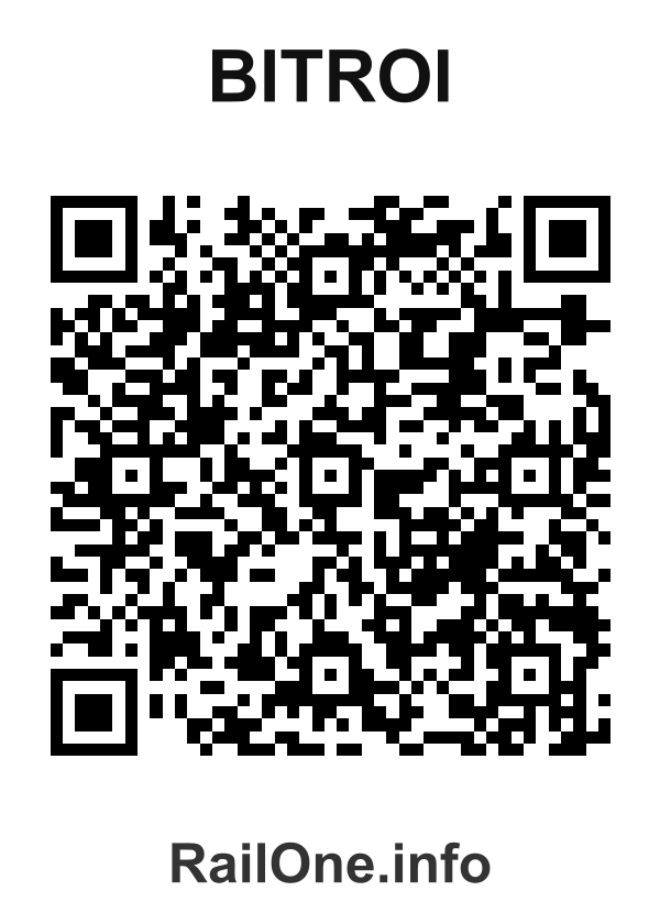 RailOne QR Code for Bitroi station