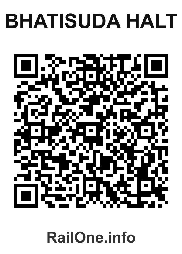 RailOne QR Code for Bhatisuda Halt station