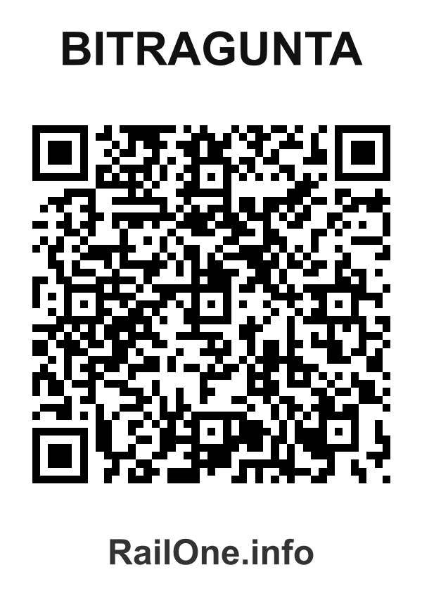 RailOne QR Code for Bitragunta station