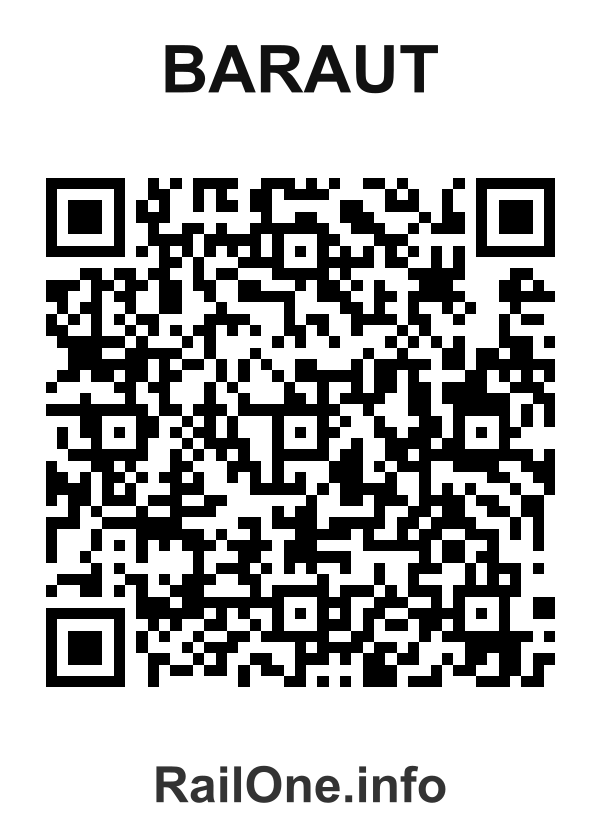 RailOne QR Code for Baraut station