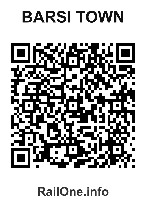RailOne QR Code for Barsi Town station