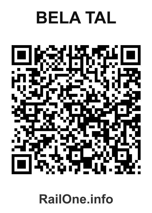 RailOne QR Code for Bela Tal station