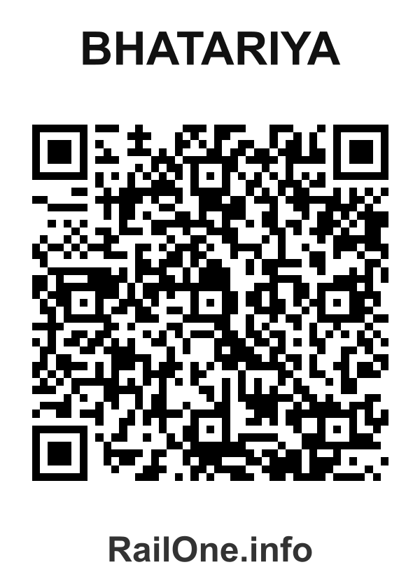 RailOne QR Code for Bhatariya station