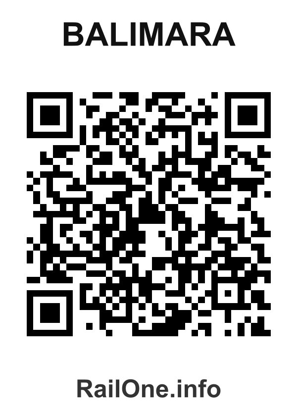 RailOne QR Code for Balimara station