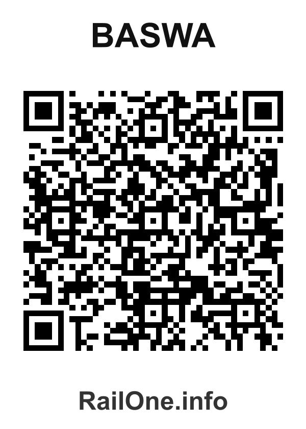 RailOne QR Code for Baswa station