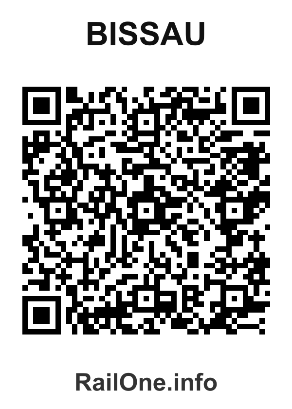 RailOne QR Code for Bissau station