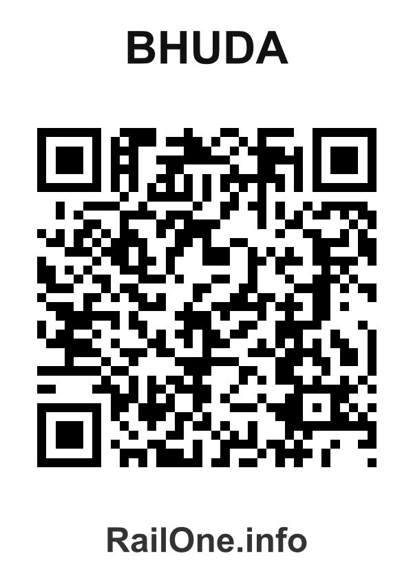 RailOne QR Code for Bhuda station