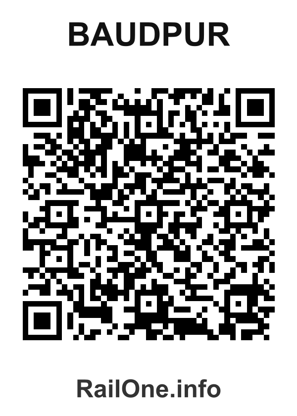 RailOne QR Code for Baudpur station