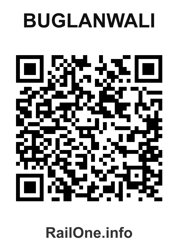 RailOne QR Code for Buglanwali station
