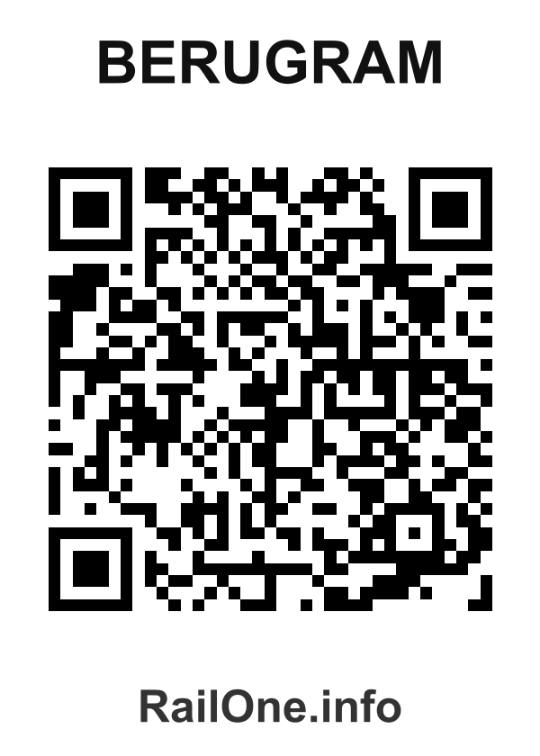 RailOne QR Code for Berugram station