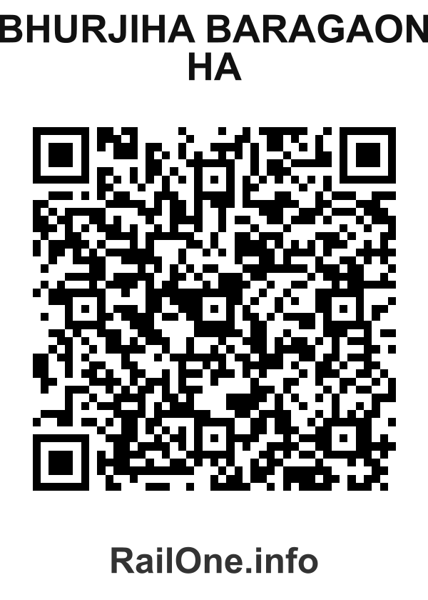 RailOne QR Code for Bhurjiha Baragaon Ha station