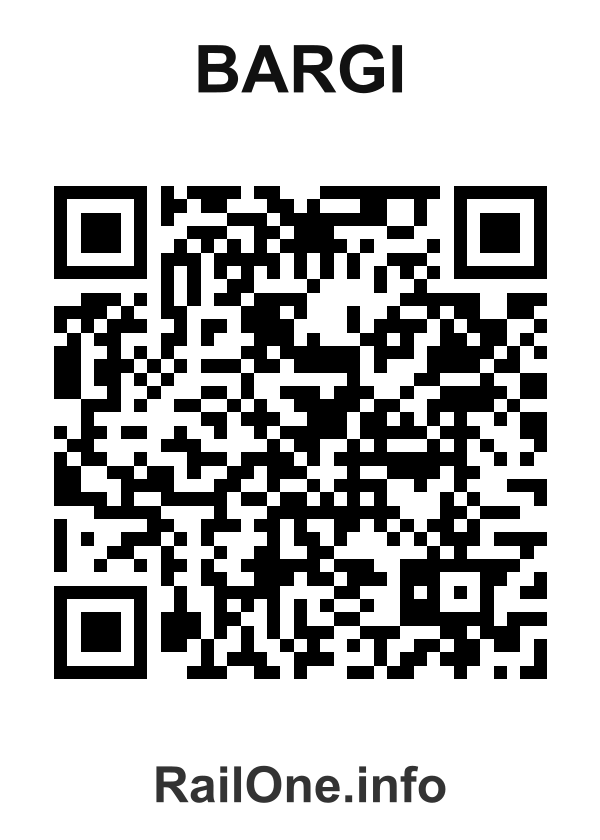 RailOne QR Code for Bargi station