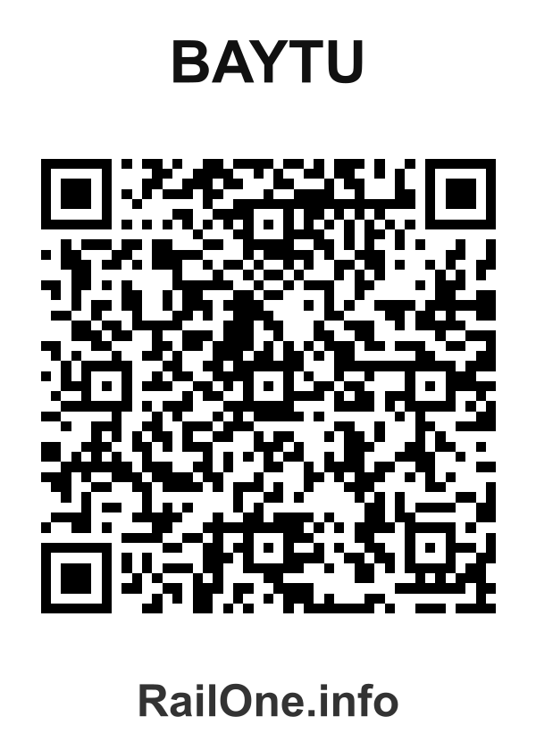 RailOne QR Code for Baytu station