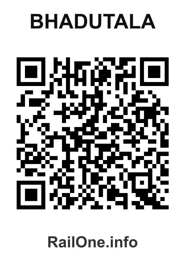RailOne QR Code for Bhadutala station