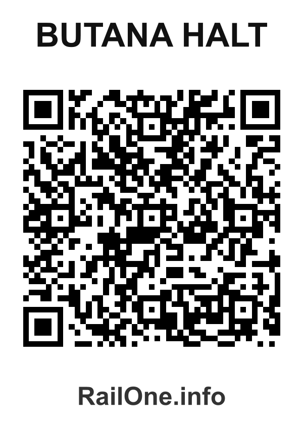 RailOne QR Code for Butana Halt station