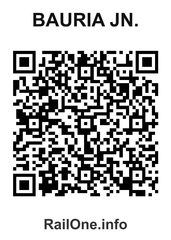 RailOne QR Code for Bauria Jn. station