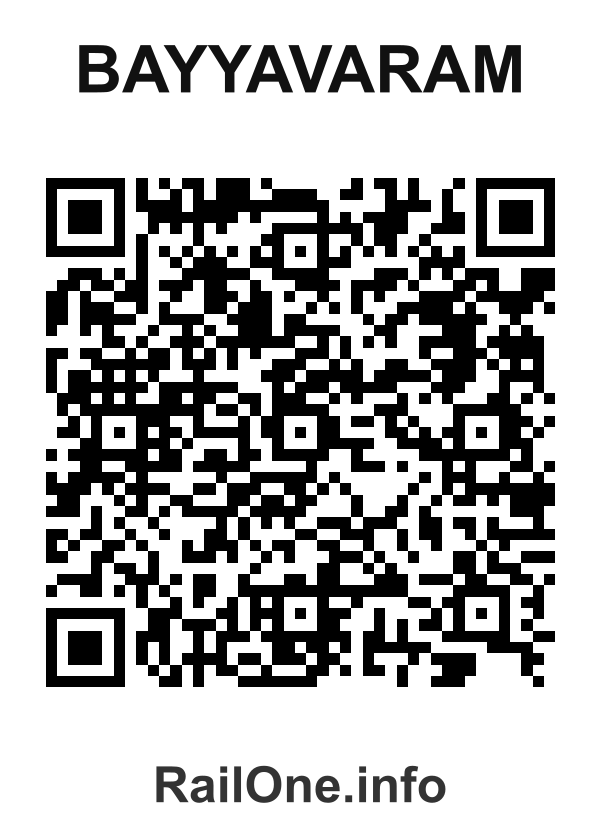 RailOne QR Code for Bayyavaram station