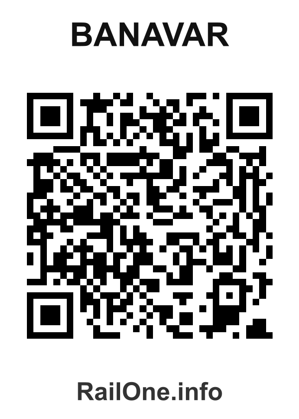 RailOne QR Code for Banavar station