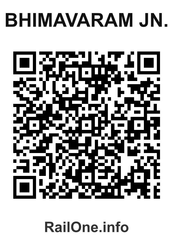 RailOne QR Code for Bhimavaram Jn. station