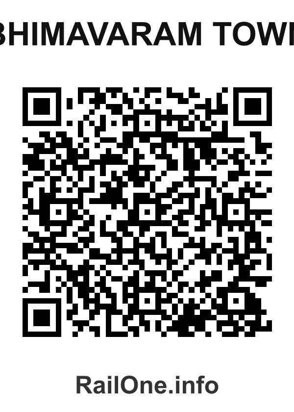RailOne QR Code for Bhimavaram Town station