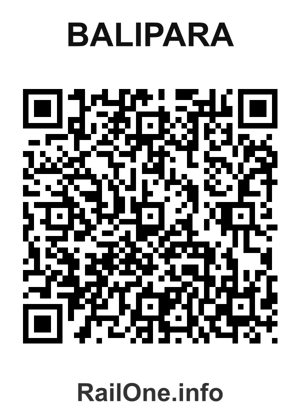 RailOne QR Code for Balipara station