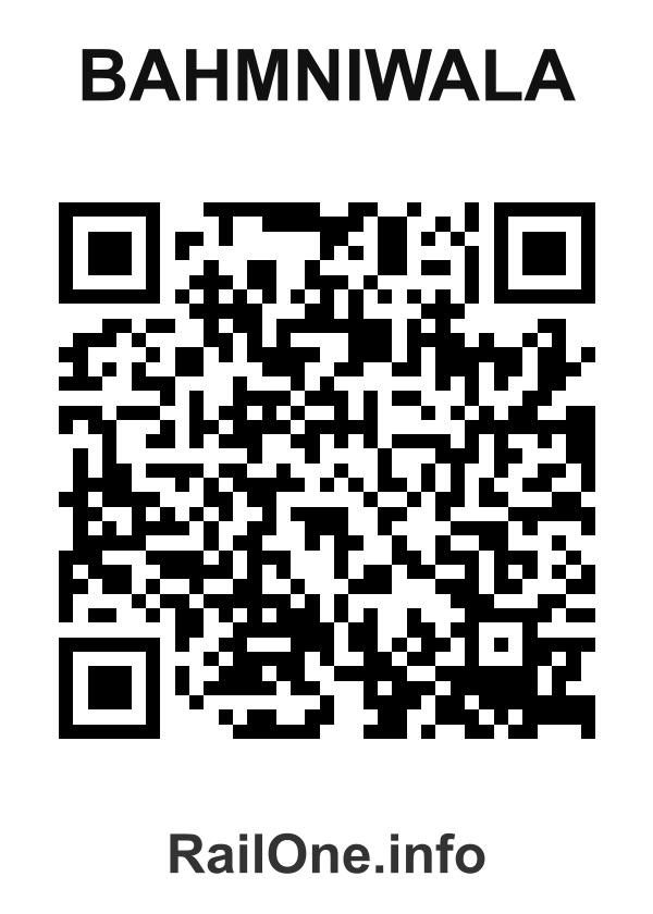 RailOne QR Code for Bahmniwala station