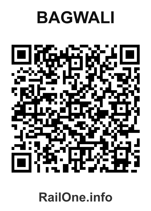 RailOne QR Code for Bagwali station