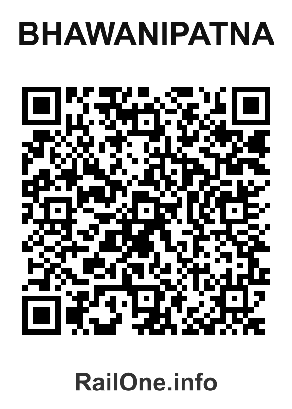 RailOne QR Code for Bhawanipatna station
