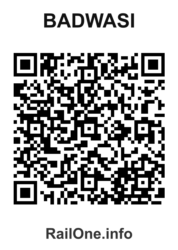 RailOne QR Code for Badwasi station