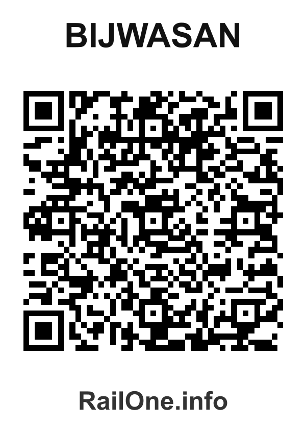 RailOne QR Code for Bijwasan station