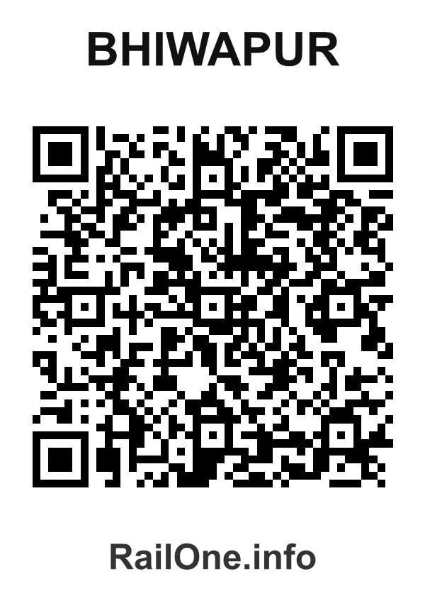 RailOne QR Code for Bhiwapur station