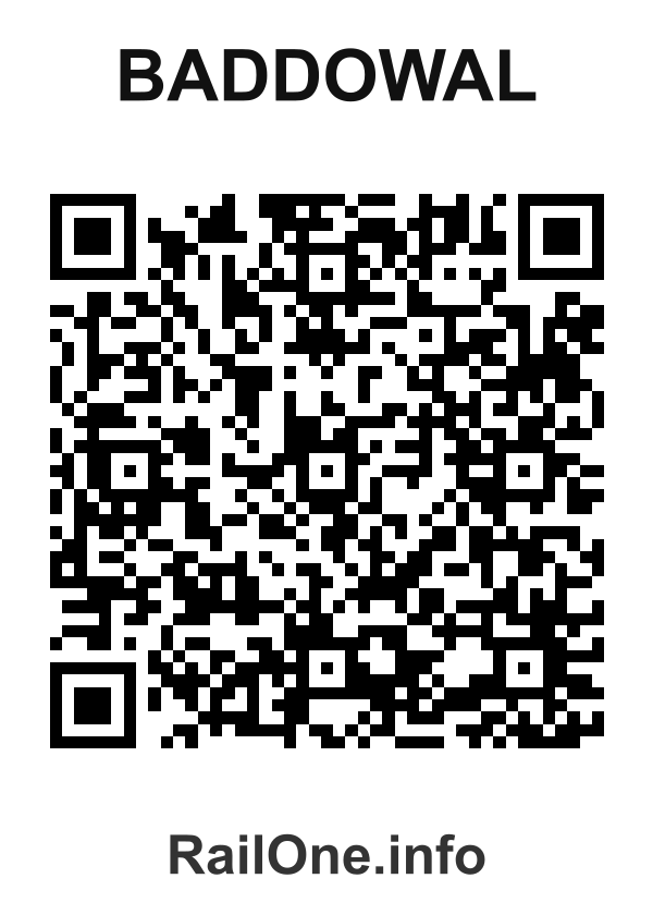 RailOne QR Code for Baddowal station