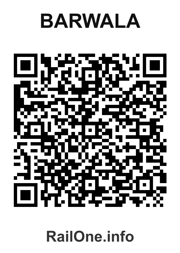 RailOne QR Code for Barwala station