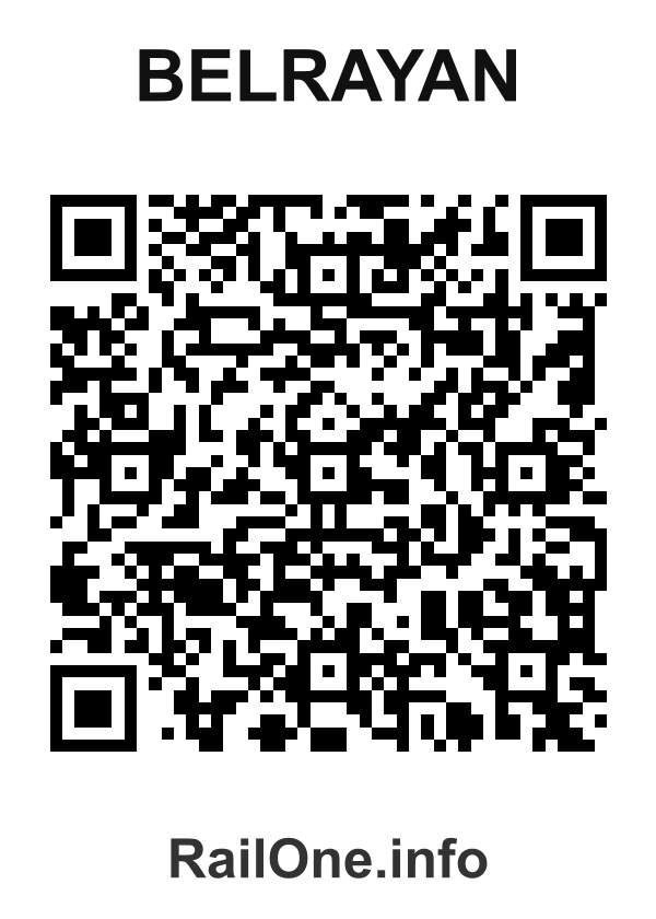 RailOne QR Code for Belrayan station