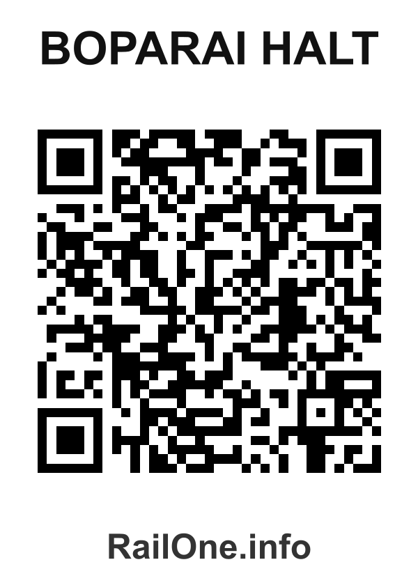 RailOne QR Code for Boparai Halt station