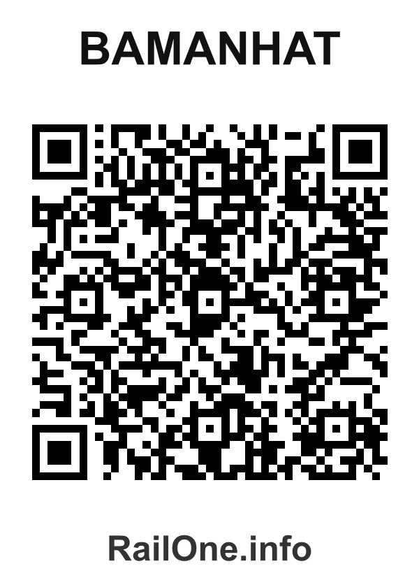 RailOne QR Code for Bamanhat station