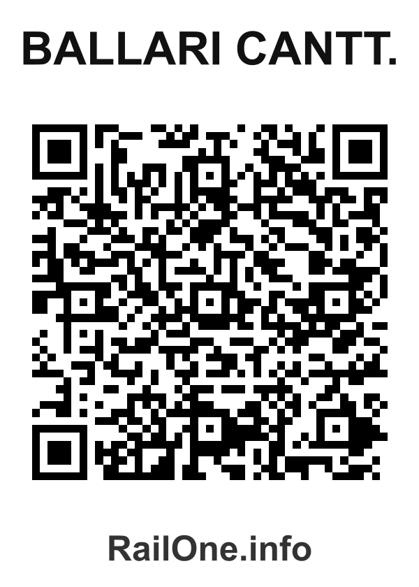 RailOne QR Code for Ballari Cantt. station